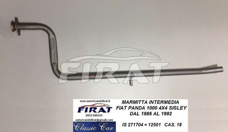 MARMITTA FIAT PANDA 4X4 86 - 92 TUBO INTERMEDIO (271704)